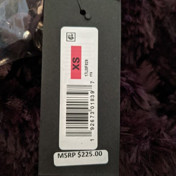 Kenneth Cole Shaggy Faux Fur Coat XS - Picture 13 of 13